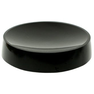 Round Black Free Standing Soap Dish in Resin Gedy YU11-14
